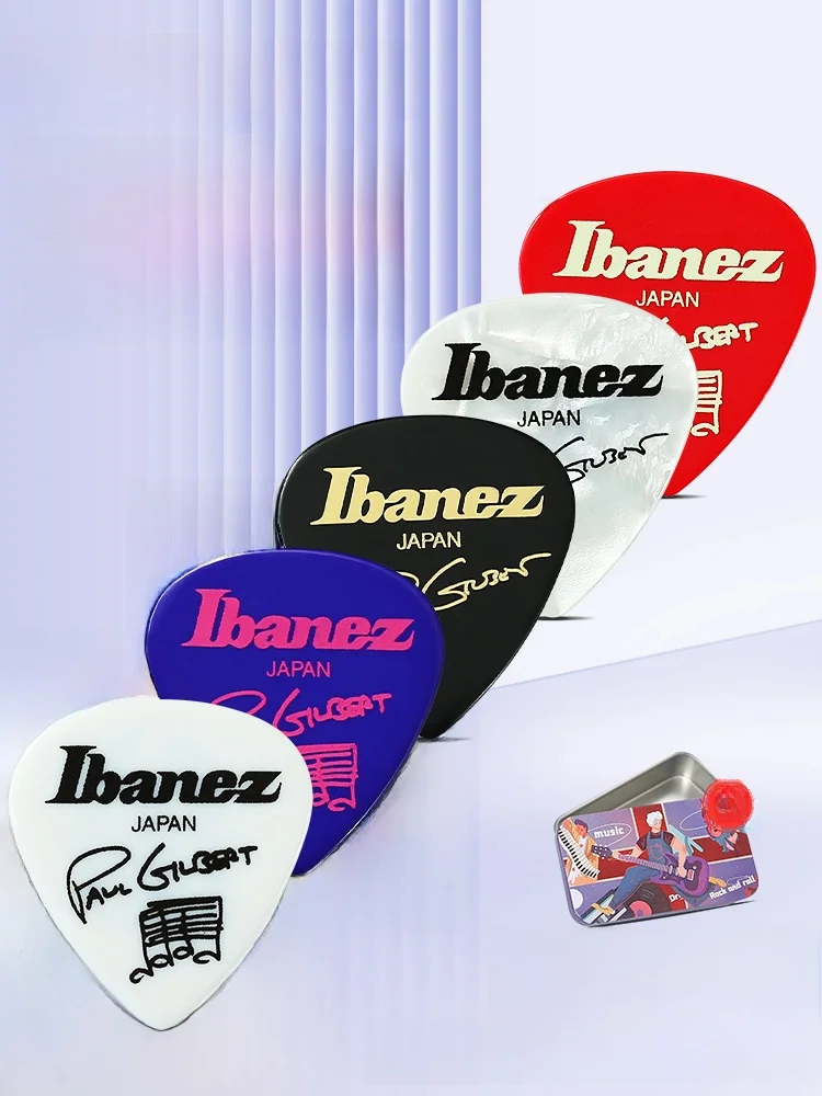 Palhetas para Guitarra Elétrica Ibanez Paul Signature Antiderrapantes para Tocar Rápido Acórios para Guitarra Marca YTK