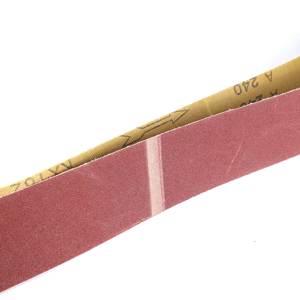6pcs Fine Grit Sanding Belt Aluminum Oxide Sandpaper Sander Abrasive 180 240 320 400 600 800 Grit 3x46cm Abrasive Tools