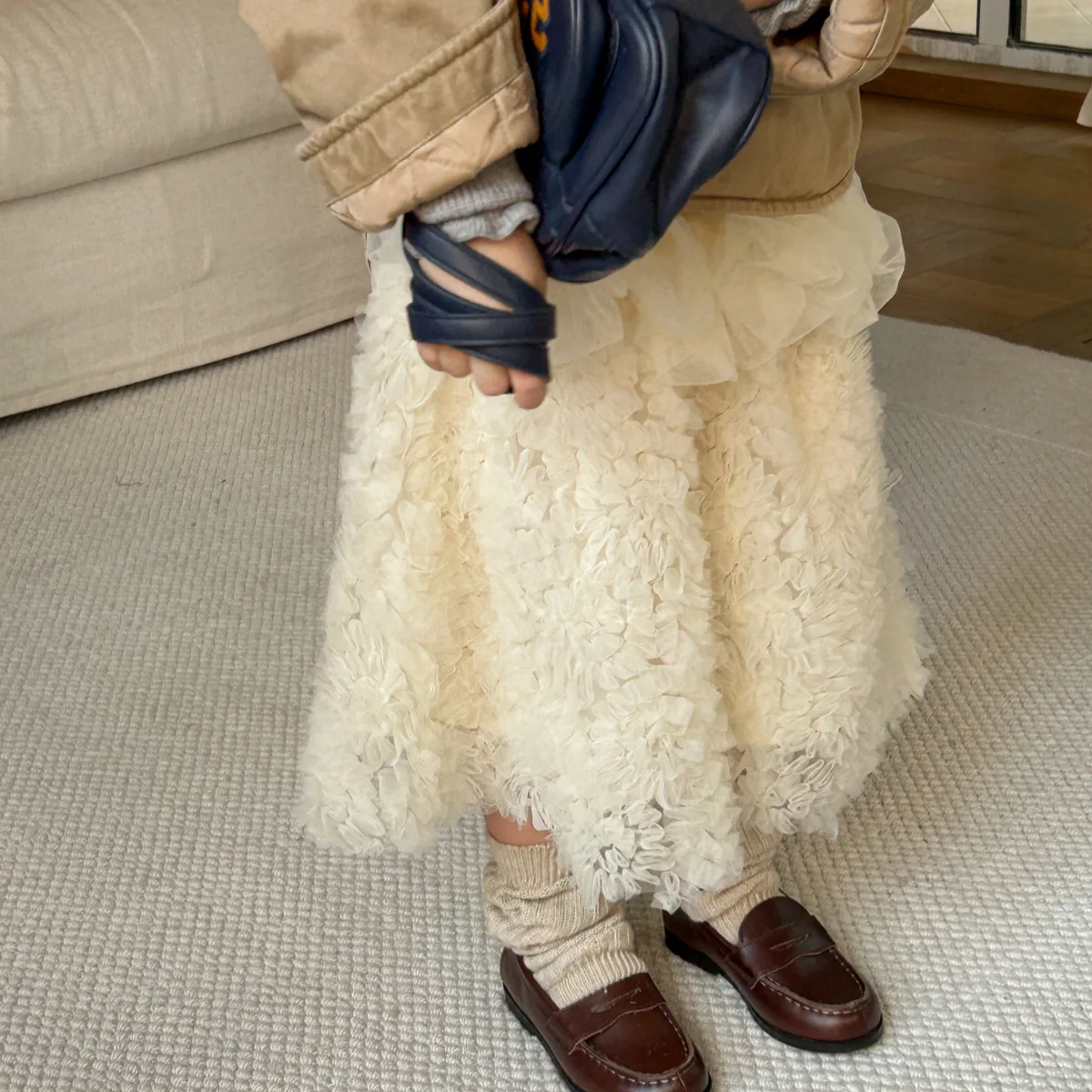 

Girls Half Length Skirt 2025 Winter New Design Fashionable and Versatile Princess Style Skirt Daily Temperament Casual Wear