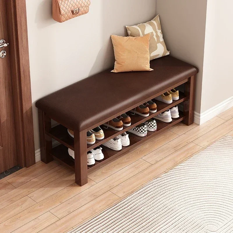 Shoe changing stool at the entrance, shoe wearing stool at the entrance, integrated seating stool, soft bag shoe rack, and seate
