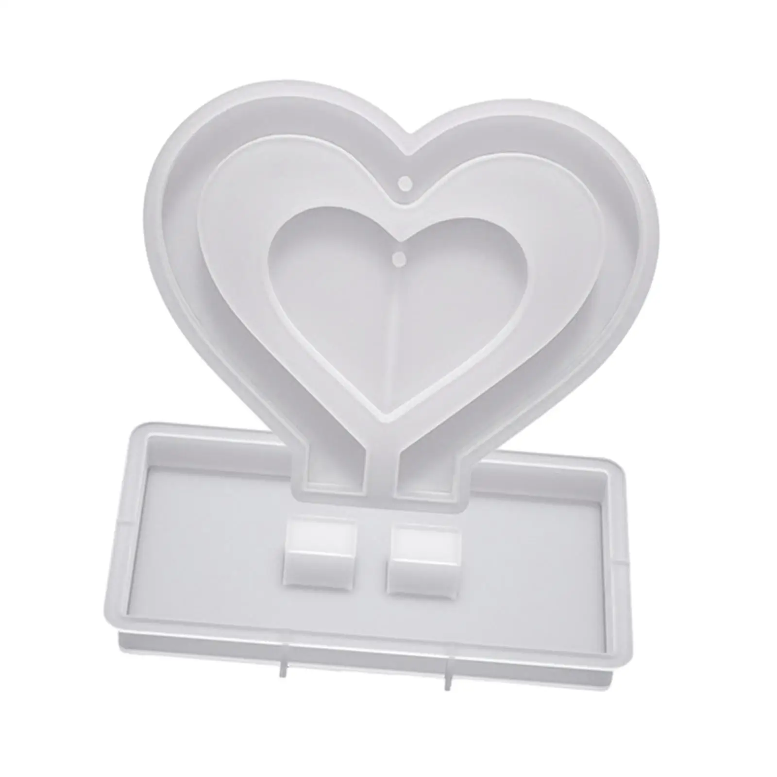 DIY Epoxy Resin Casting Photo Frame Silicone Mold with Base for Home Decoration Craft Ornament Valentine Gift
