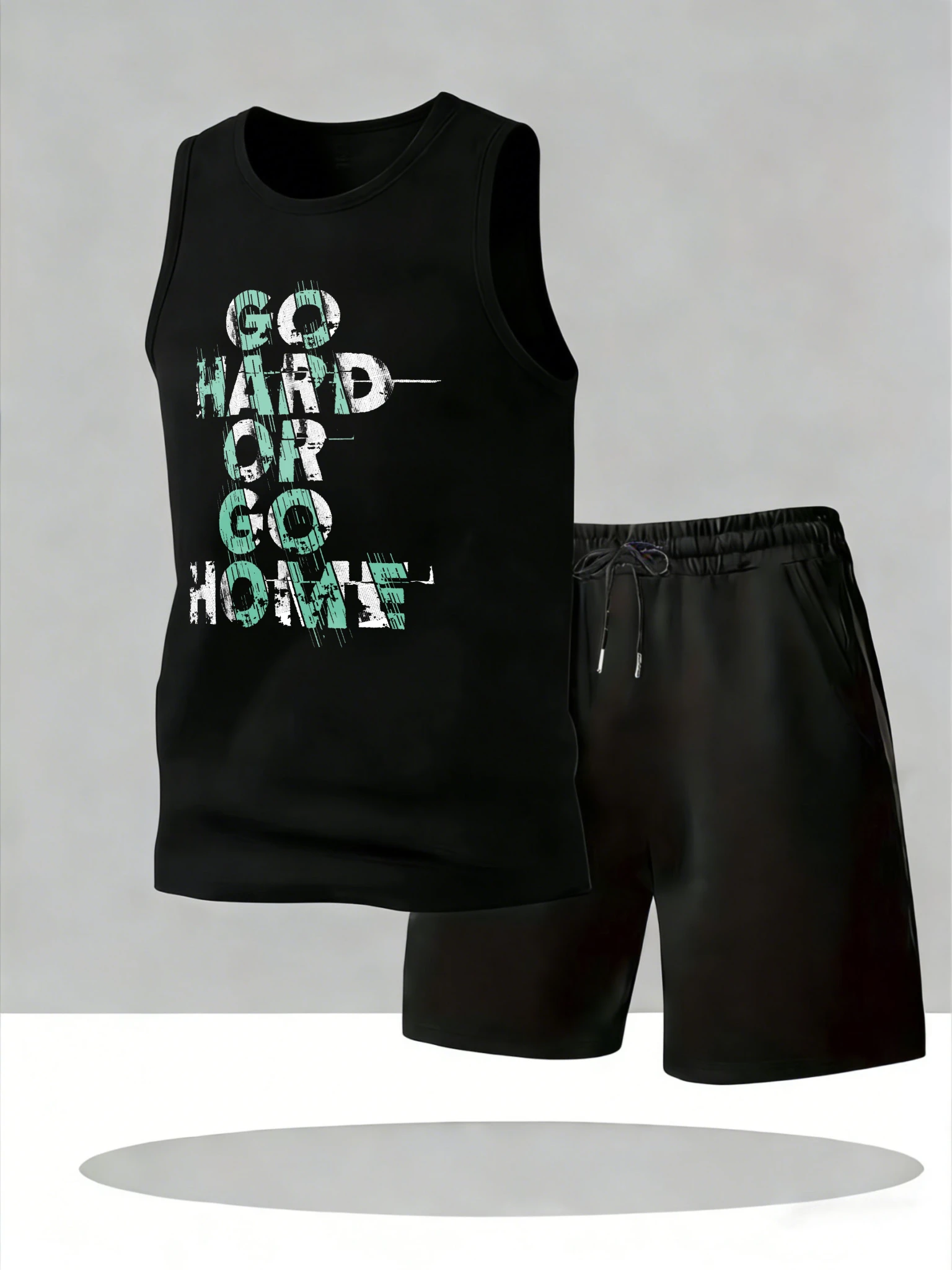 

Men's Tank Top Sets 2026 Summer Quick drying oversize Breathable crewneck beach Y2k tracksuits seaside men's suits sports