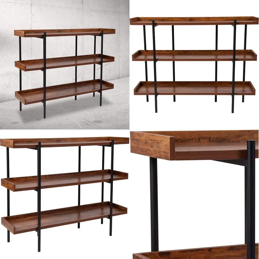 book shelf - 72inch tall wood bookcase furniture - oak