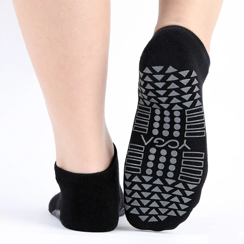 Women Anti-slip Yoga Socks Backless Breathable Sock Ladies Ventilation Ballet Dance Gym Fitness Pilates Cotton Sock