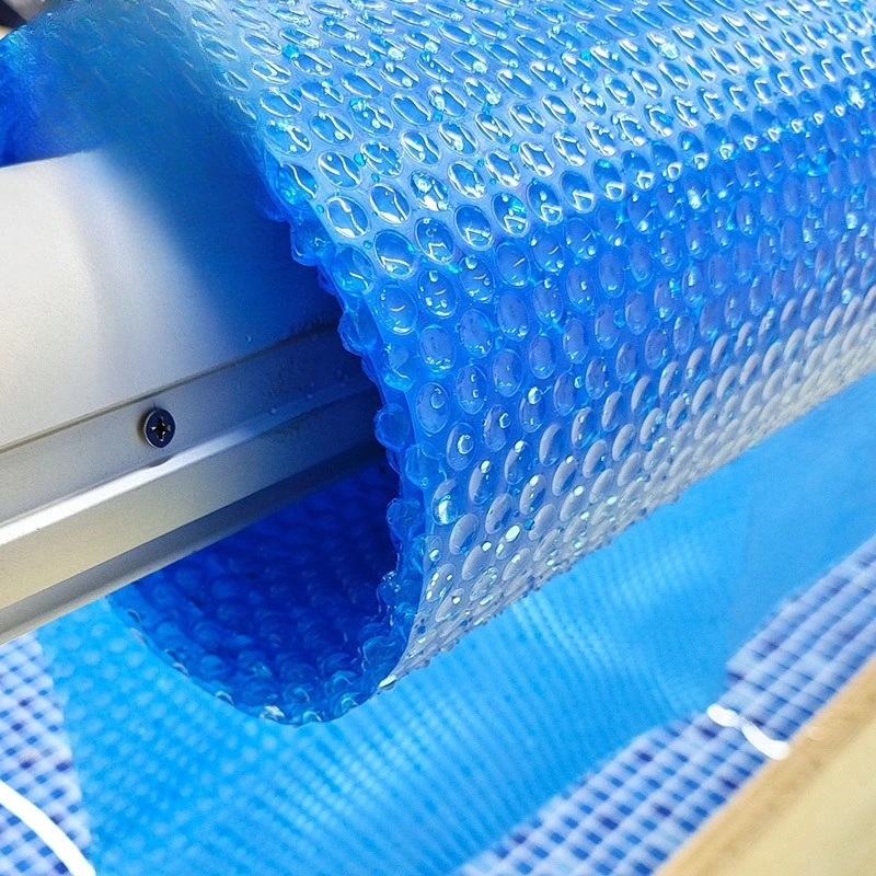 New thickened swimming pool thermal insulation film 9mm bubble diameter cover folding storage convenient villa pool cover