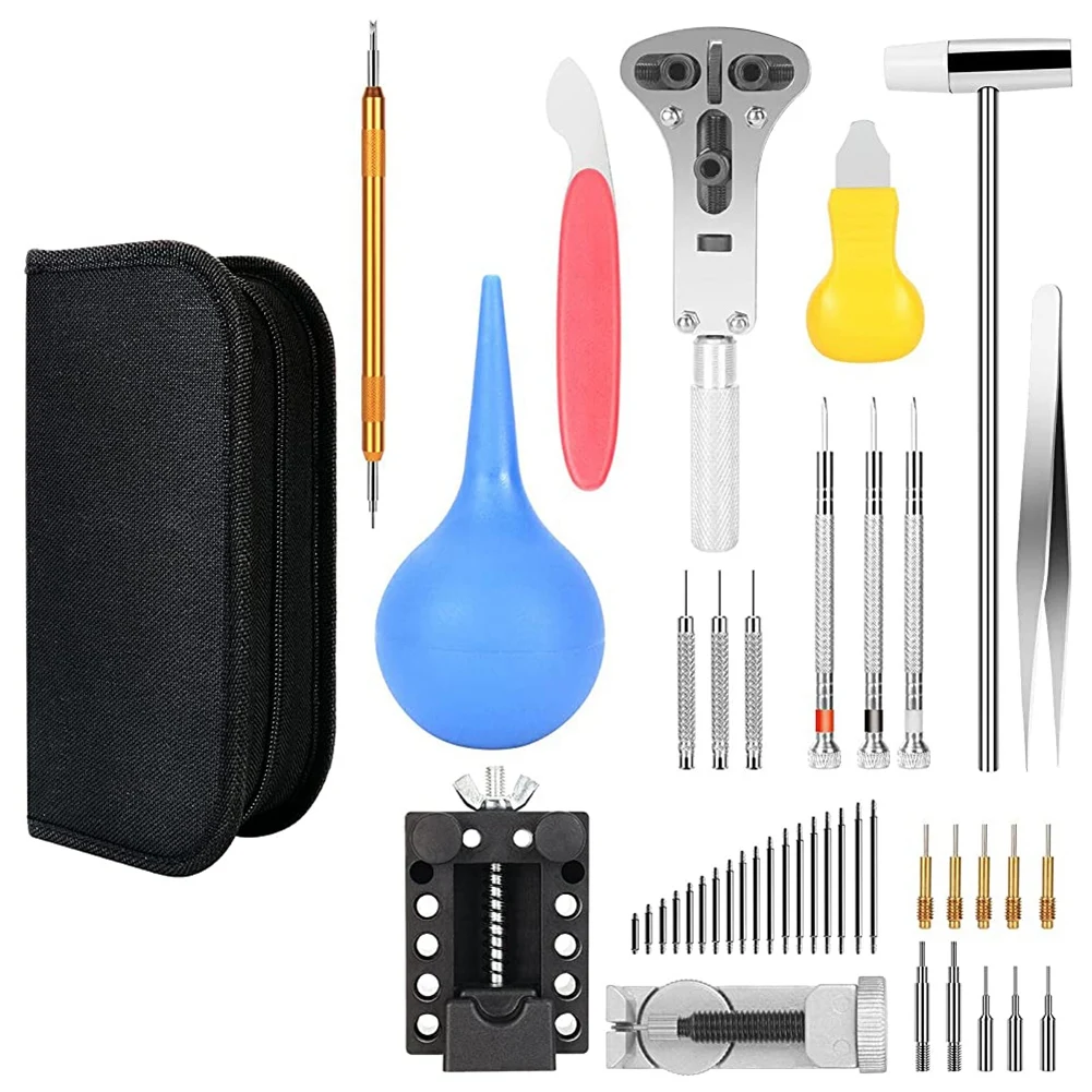 Watch Repair Tools Kits, 152 PCS Watch Battery Replacement Tool Kit Professional Deluxe Set, Watch Link Removal Tool Kit