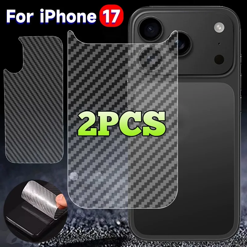 

Задняя пленка для Iphone 17 серии, устойчивая к царапинам защитная пленка из углеродного волокна, текстурированная задняя пленка, защитная пленка для экрана для аксессуаров 17PM