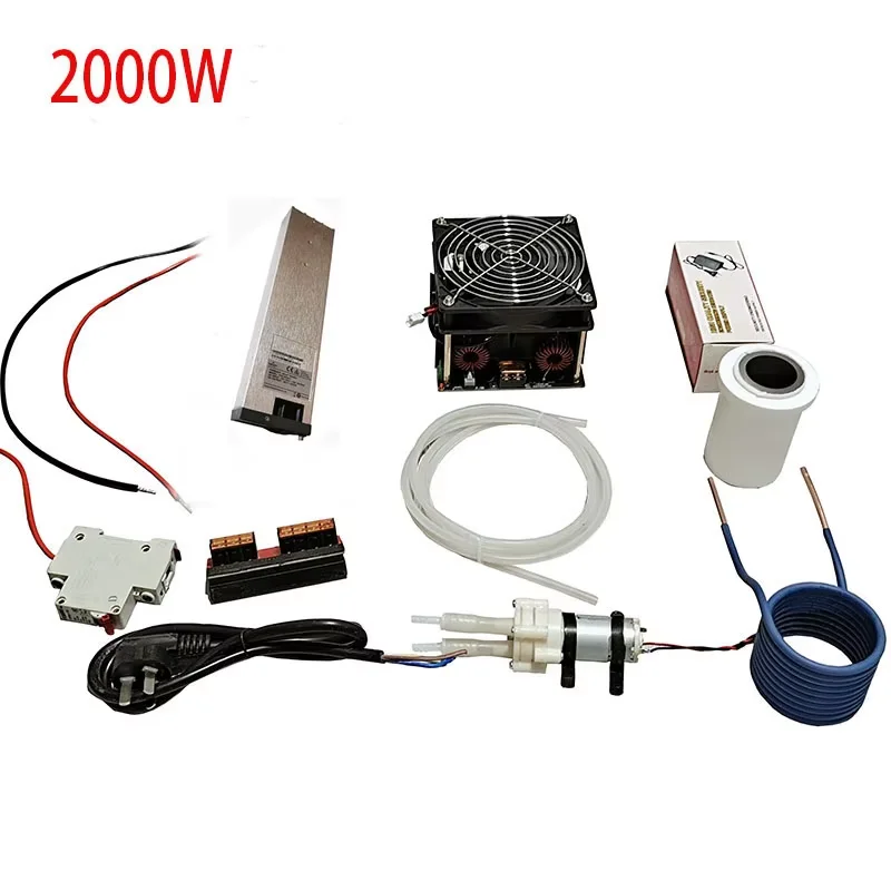 

1set 2000W ZVS high frequency induction heating high power high frequency quenching intermediate frequency furnace without tap