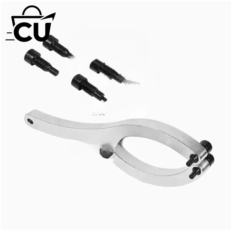 Heavy Duty Hydraulic Cylinder Piston Wrench Kit 230mm Excavator Arm Nut Tool with M4 M6 M8 Pins