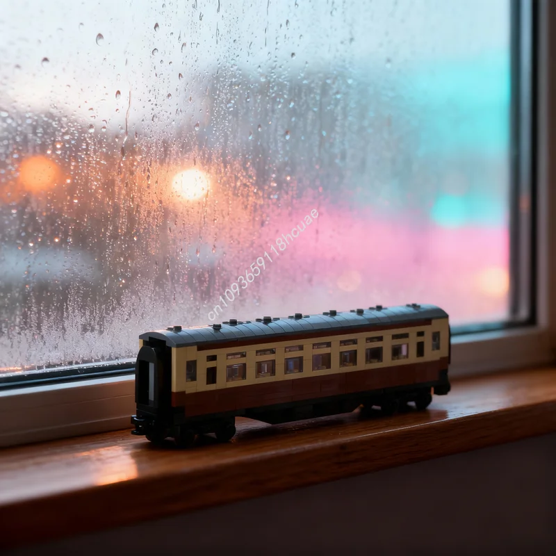 

386 деталей MOC 4 Wide BR Коридорная карета Chocolate Creator, модель-конструктор, архитектурная игрушка, идея для рождественского подарка, развивающая игрушка