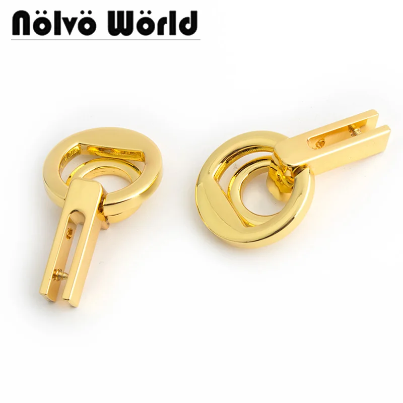 

10-50pcs 2 colors 29*51mm Luxury Bag Connector for hand bag purse accessories parts customize metal buckle hanger