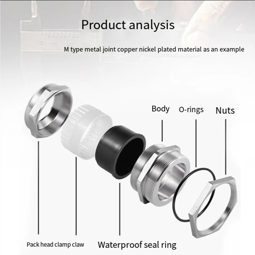 Fixed Head Thread Brass Nickel-plated Connector For Distribution Boards Clear Internal Threads Distribution Boards