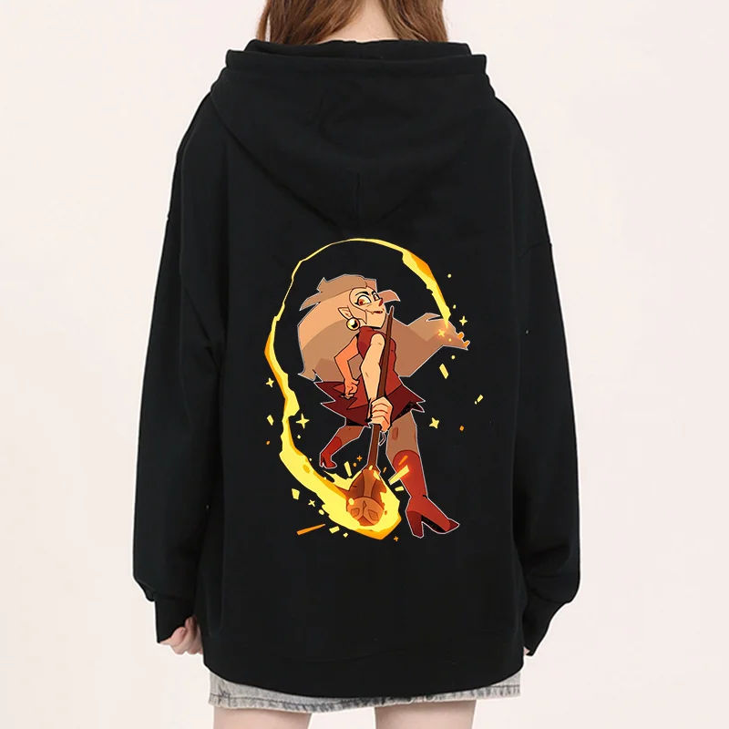 Disney The Owl House Men Women Hoodies Casual Hip Hop Streetwear Long Sleeves Sweatshirts Boys Girls Autumn Tops Coats