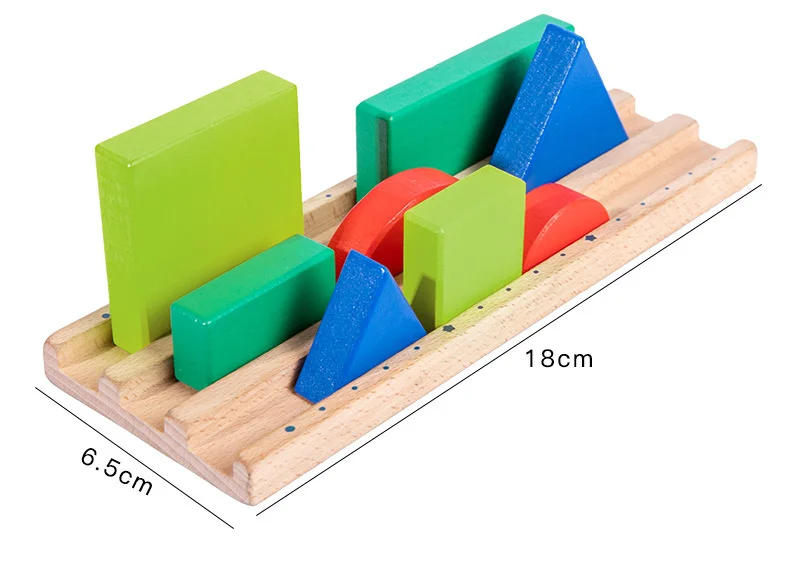 3D Color Shape Recognize Toys Sets Building Blocks Kids Early Educational Bricks Wooden Stack Block Sets Gifts for Children