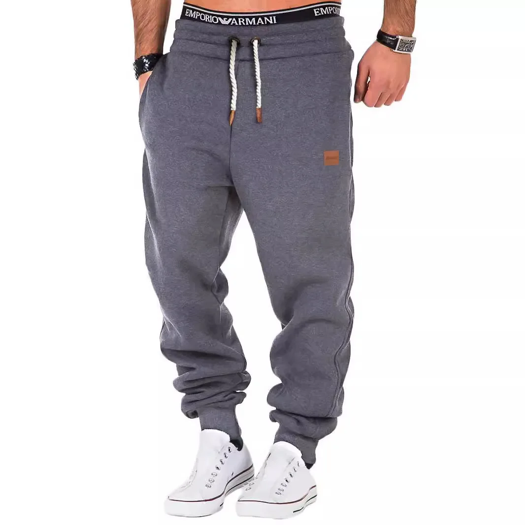 

Men's men's autumn and winter splicing training sports trousers leggings men's sports fitness pants S-3XL