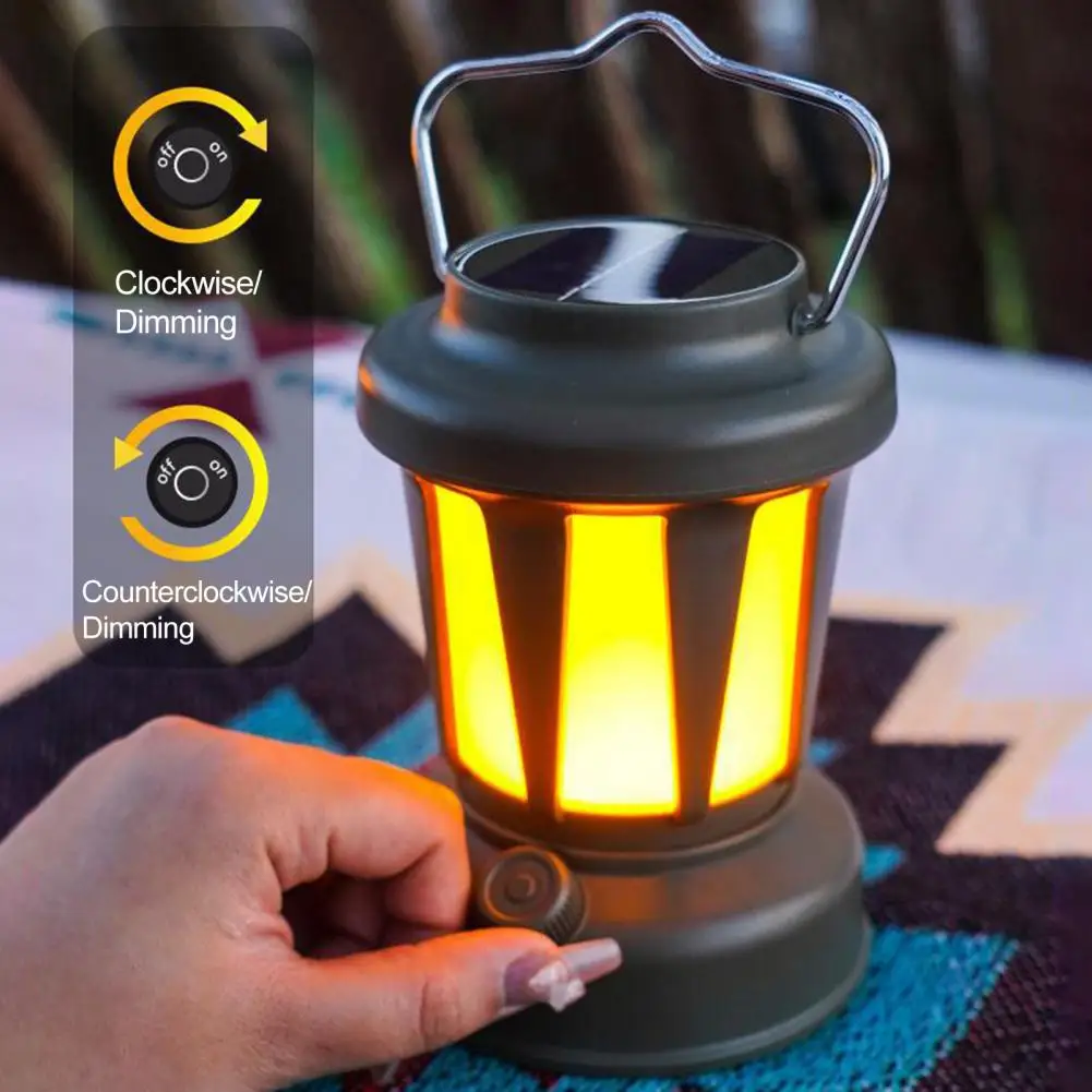 

Adjustable Light Colors for Camping Portable Outdoor Camping Light Portable Solar Camping Lantern with 3 Light Modes for Tents