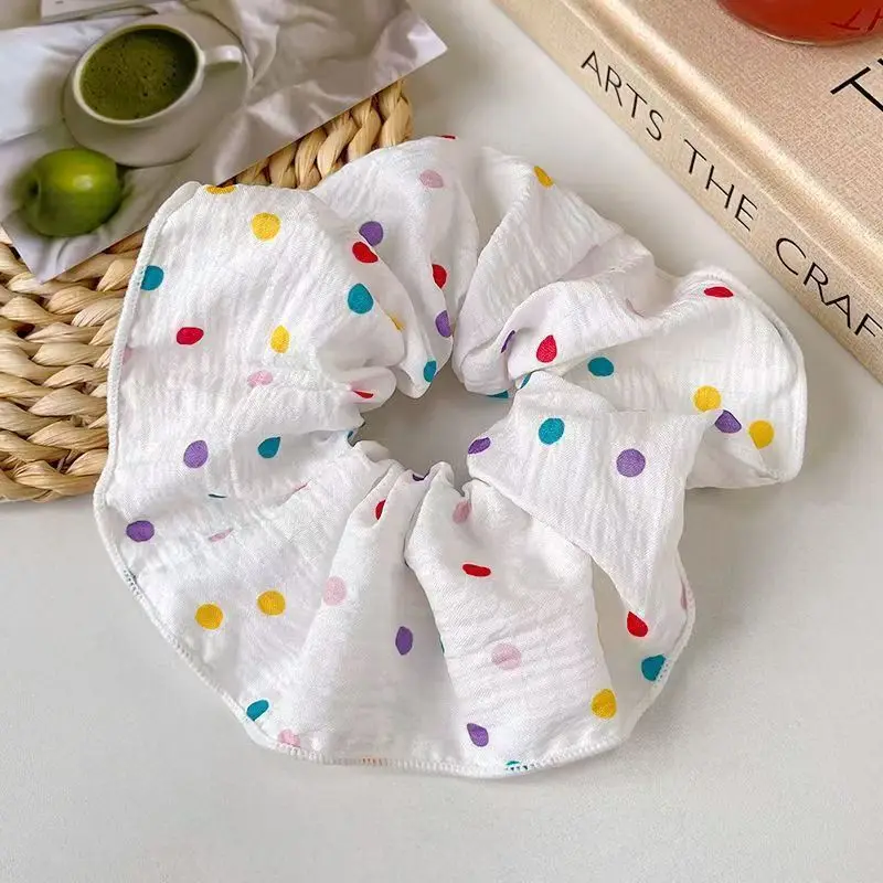 

New French Gentle Vintage High End Advanced Scrunchy for Women Hair Tie Decor Portable Charms