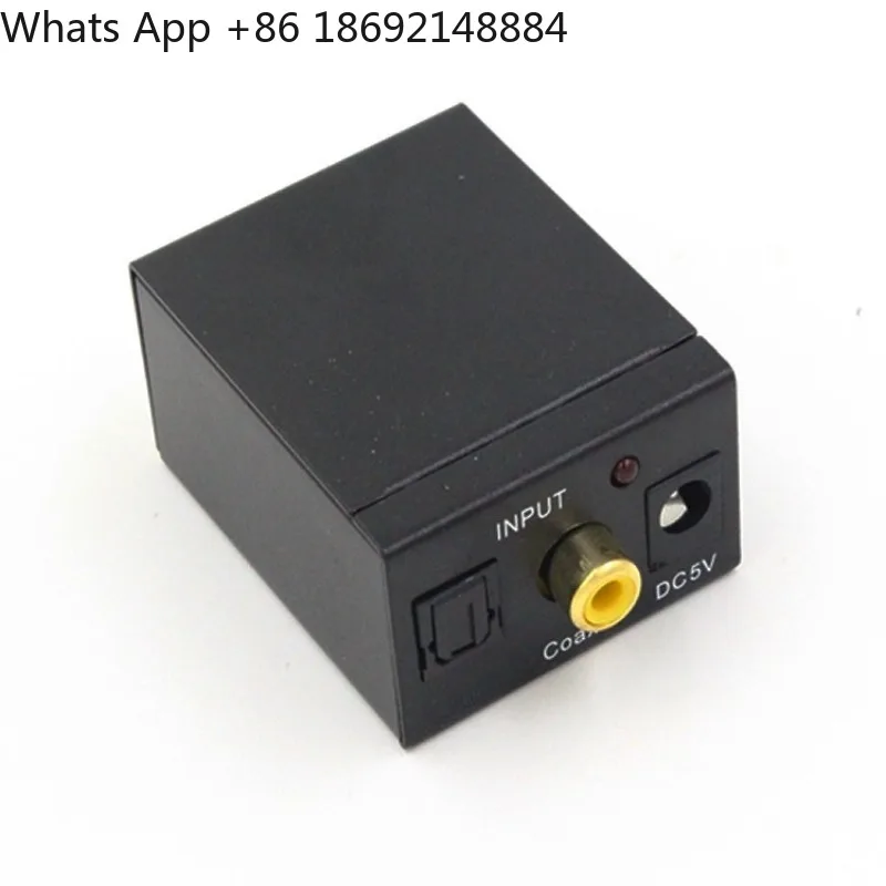 Digital to analog coaxial converter, digital audio decoding/fiber optic converter 3.5 digital to analog