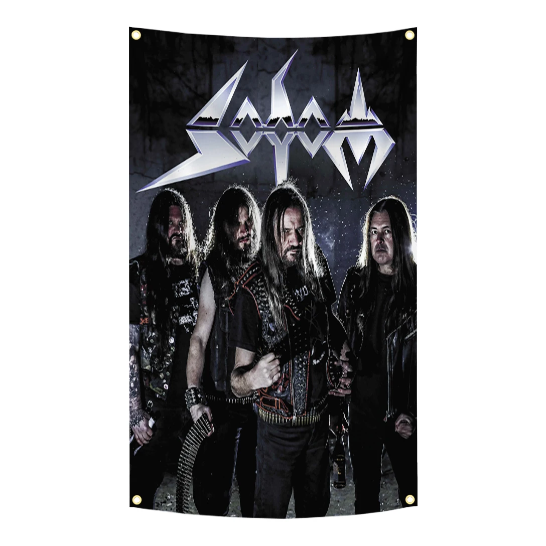 Sodoms Flag Germany Thrash Metal Tapestry Rock Band Home Decor Bedroom Dorm Background Concert Banner Outdoor Indoor Decoration