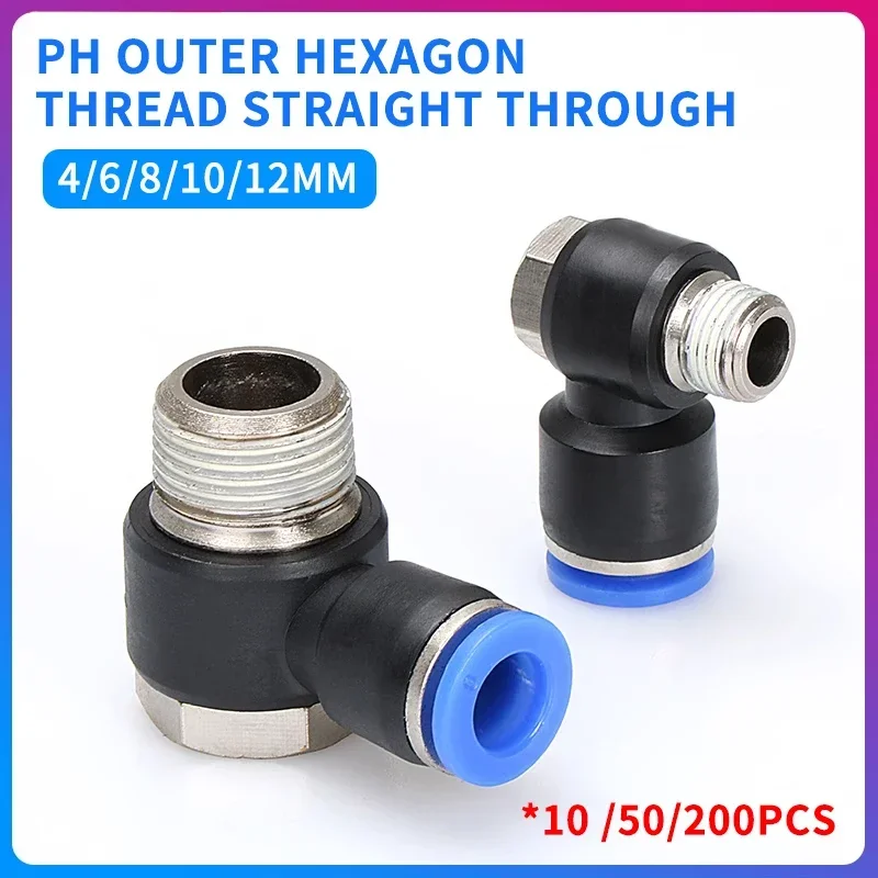 

PH Quick Shot Coupler 1/8"1/2 3/8 1/4 BSPT Accessories For Air Hose Tube Connectors Pneumatic Fitting