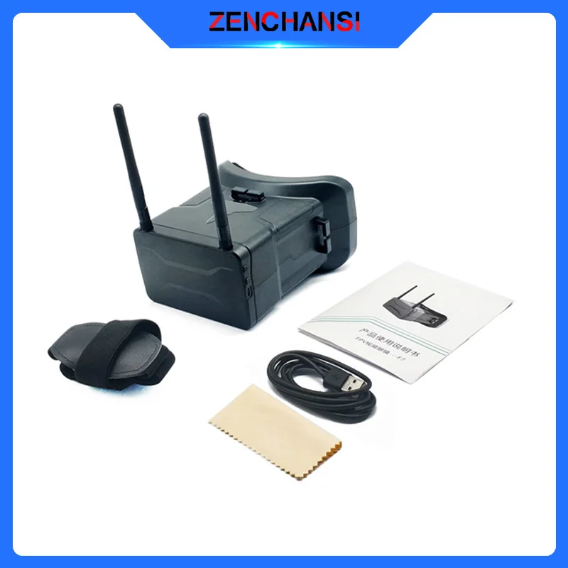 5.8G 48CH FPV Goggles 4.3 Inch Detachable Screen 480*272 with 5.8G 40CH 600mW Transmitter Starlight HDR OSD 1200TVL fpv camera