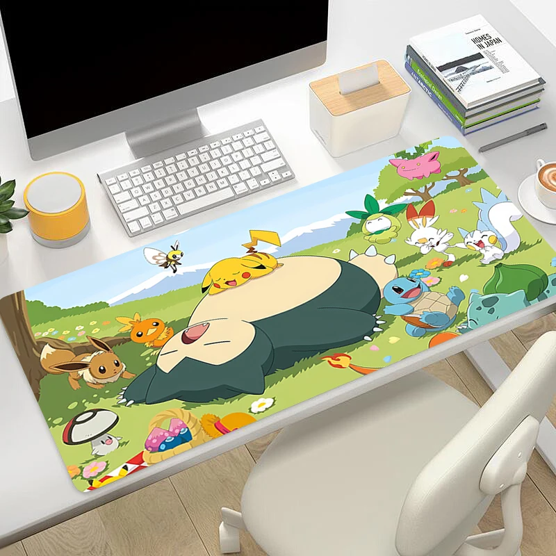 

Mouse Pad S-Snorlax P-Pokémon Non-Slip Rubber Edge locking mousepads Game play mats notebook computer Pad table mat PC carpet