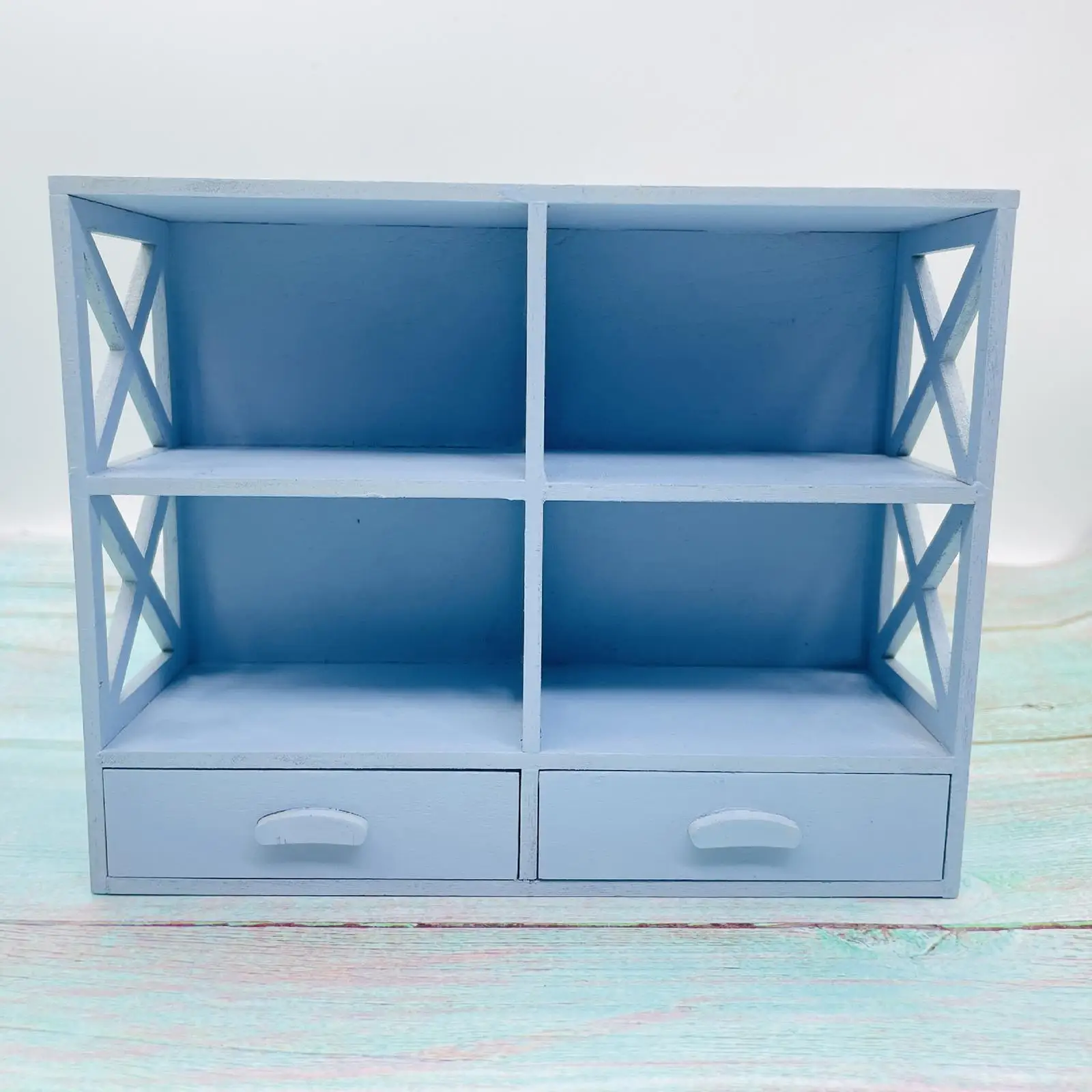 

1/12 Scale Miniature Cabinet Display Cupboard Simulation Furniture Toy