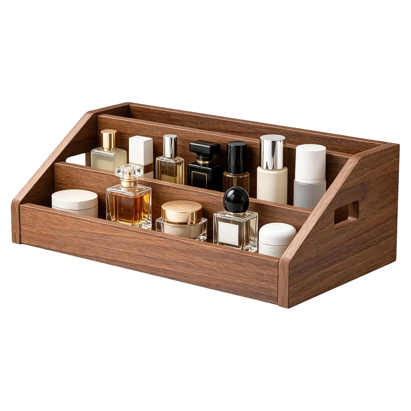 

DVD Storage Holder Three-Tier Space-Saving Wooden Portable Case With Handle DVD Holder Stand For Indoor House Bedroom Living