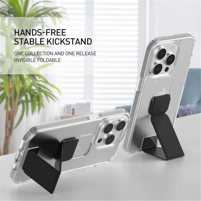 For iPhone 15 14 13 12 11 Pro Max Magnetic Phone Stand Case for Carcasa Apple 16 아이폰 케이스 11 מגן לאייפון Wrist Strap Holder Cover