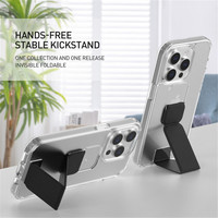 For iPhone 15 14 13 12 16 Pro Max Magnetic Phone Stand Case for 아이폰 케이스 17 מגן לאייפון Wrist Strap Holder Cover