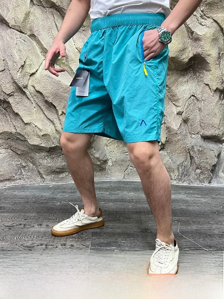 

Уличные мужские брюки Qui Dry, водонепроницаемые функциональные брюки, летние новые повседневные прямые брюки длиной пять четвертей, молодежная мода