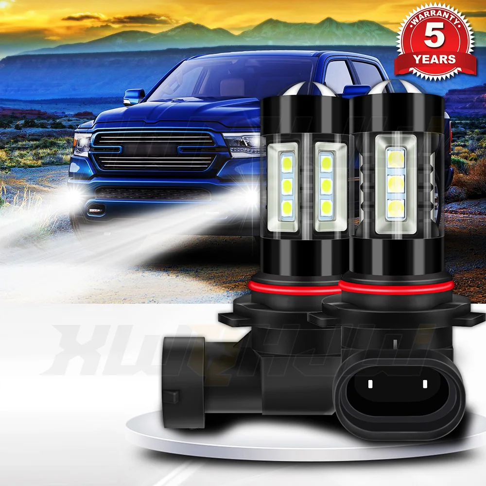 

XWQHJW 2PCS Car lights 2955-9005/9006 Super Bright LED Headlights High Low Beam Fog Light Bulb White Minisize Car accsesories