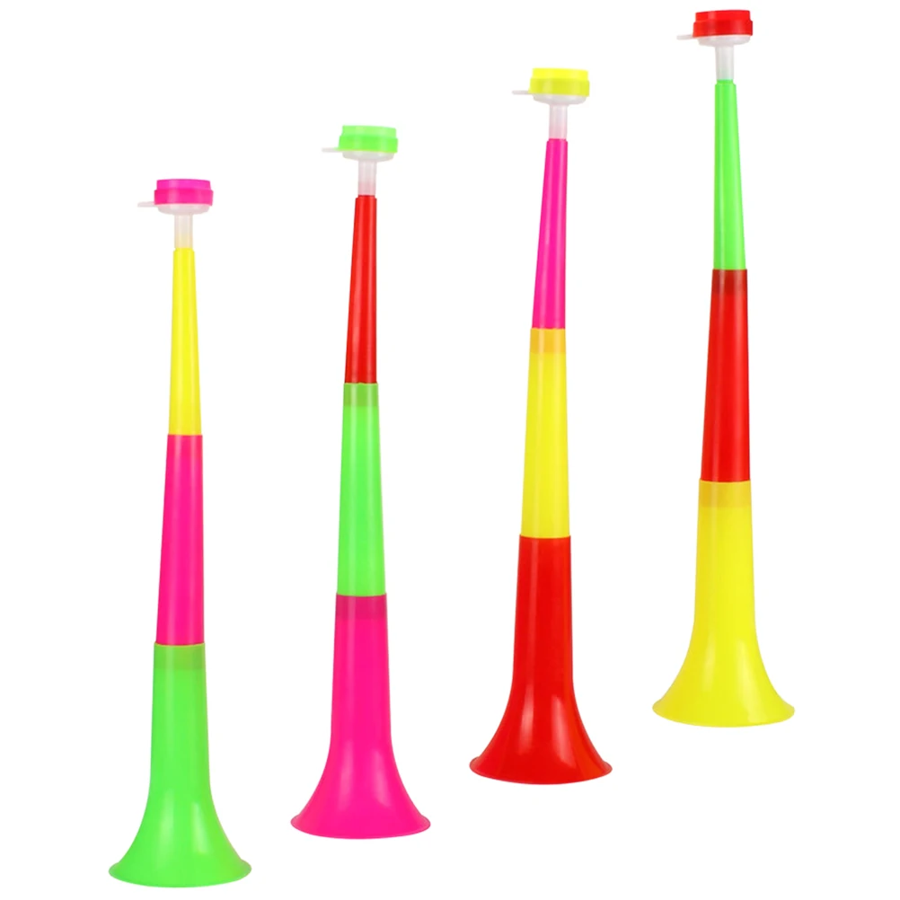 

4pcs Telescopic Horn Mini Trumpet Football Noise Maker Kids Soccer Child Toys Durable Plastic Random Color Storage Easy Operate