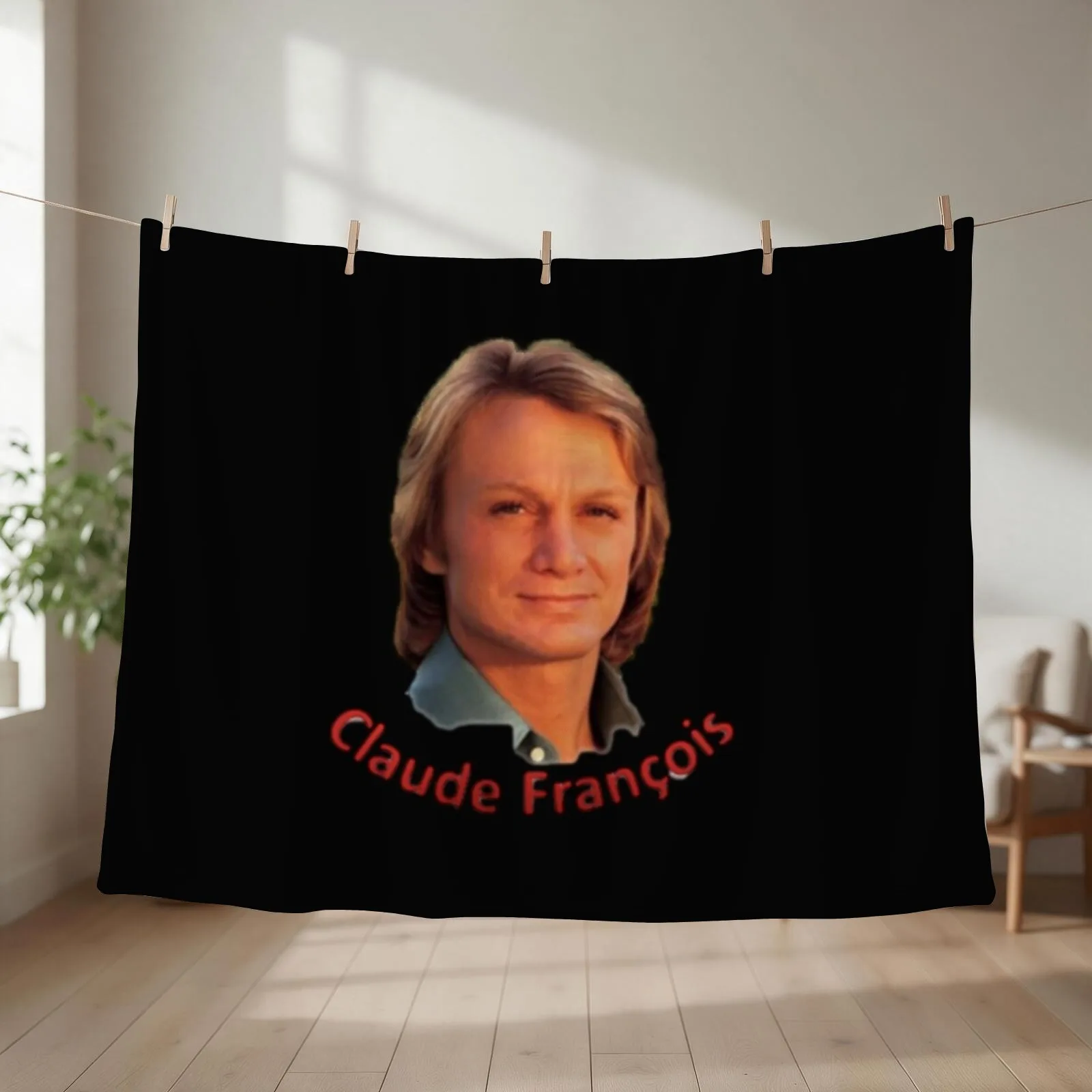 Claude Francois Throw Blanket couch cozy soft plush fuzzy picnic outdoor blanket