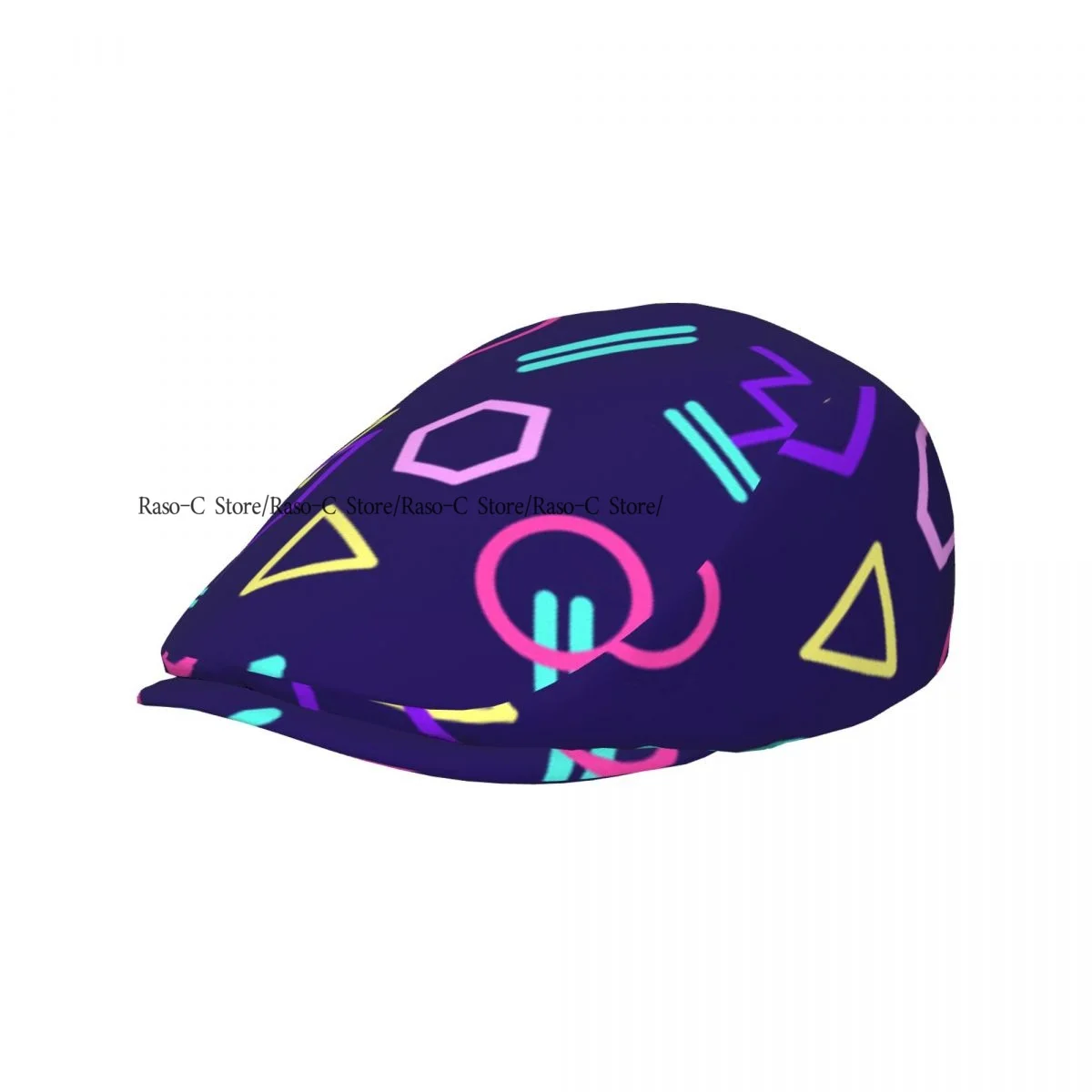 Flat Cap Men Women Newsboy Cap Abstract Geometric In Retro Style Driving Bunnet Ivy Hat Bakerboy Hat Spring Summer Boina