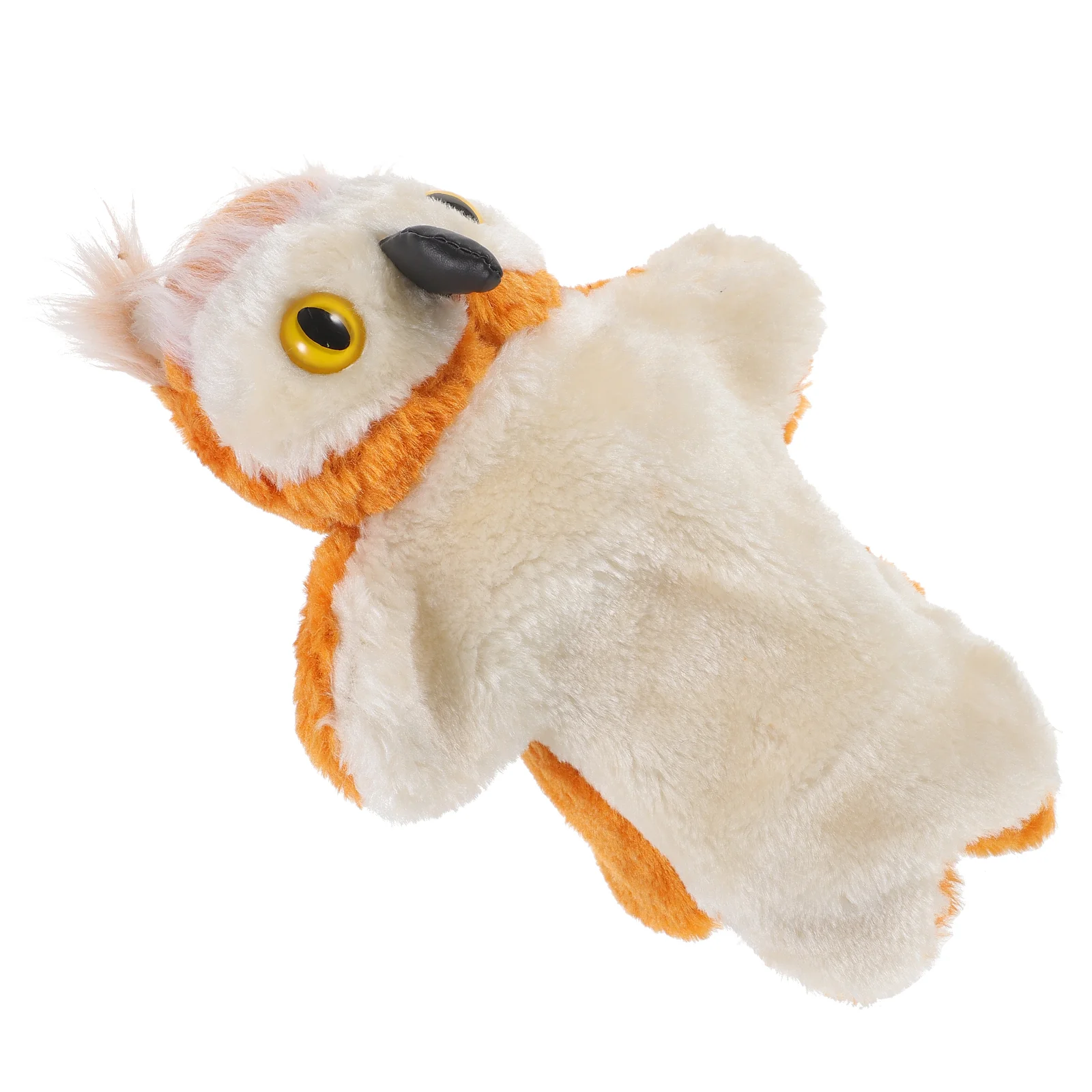 Marionnette à main hibou, animaux en peluche pour enfants, jouet pour raconter des histoires, jouets créatifs, dessin animé émulé, coton, éducation précoce Parent-enfant