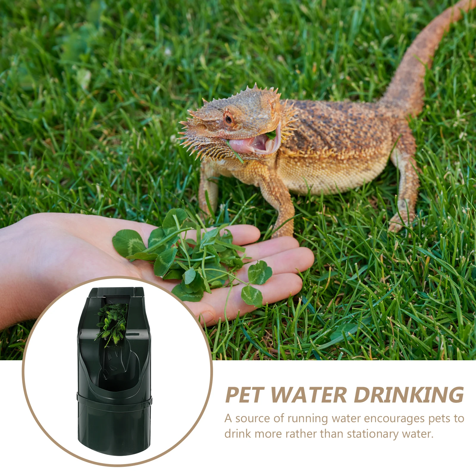 

1pc Pet Water Drinking Fountain Cat Bowl Auto Water Dispenser Circulating Filtration Running Bowl For Lizard Pets Us Plug