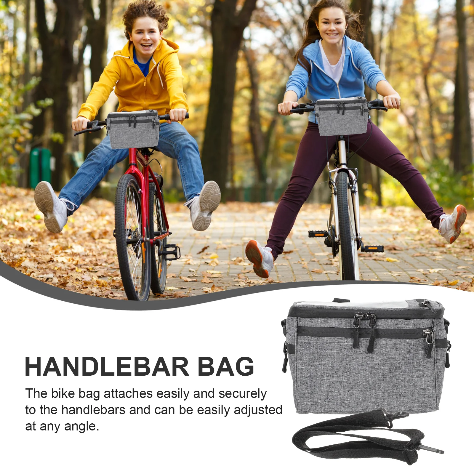 

Handlebar Bag Large Capacity Phone Front Storage Pouch Mountain Road Bike Basket Cycling Accessories
