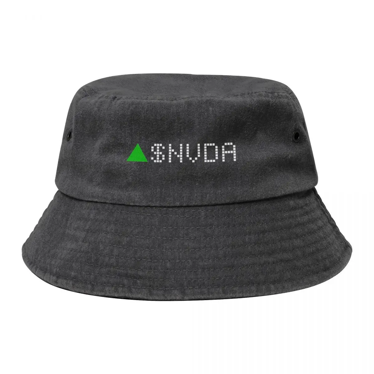 Nvidia Stock Ticker Green - White Font Bucket Hat Designer Hat foam party Hat Horse Women Caps Men's