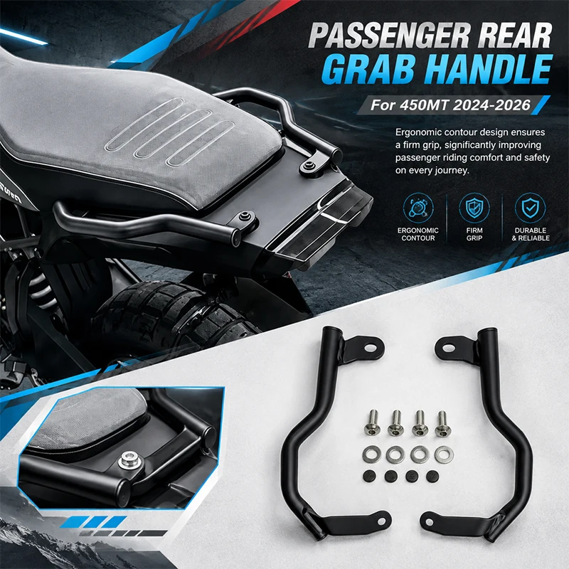 Fit For CFMOTO 450MT 450 MT Motorcycle Accessories Luggage Rack Rear Armrest Passenger Rear Seat Grab Bar Handles Seat Kit MT450