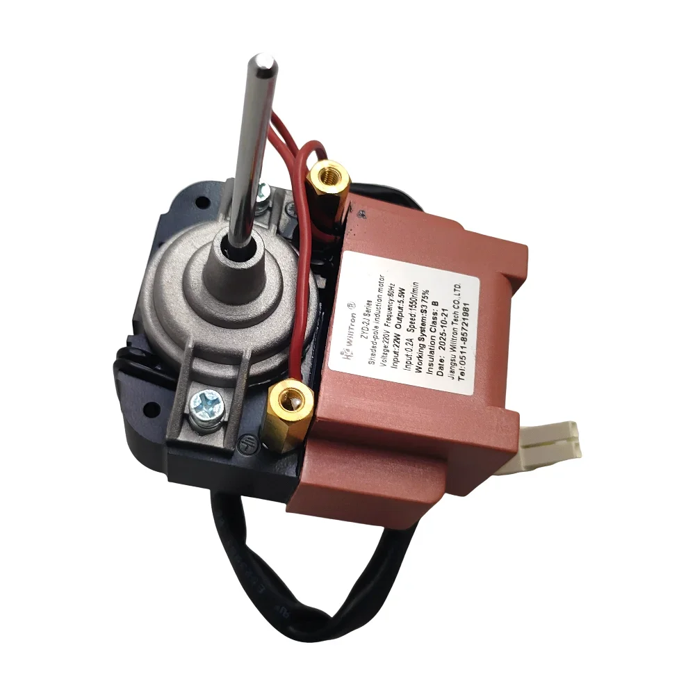 WZ-new for Refrigerator fan cover pole induction ZYD-2J series refrigeration fan input 22W output 5W 1550RPM 220V motor