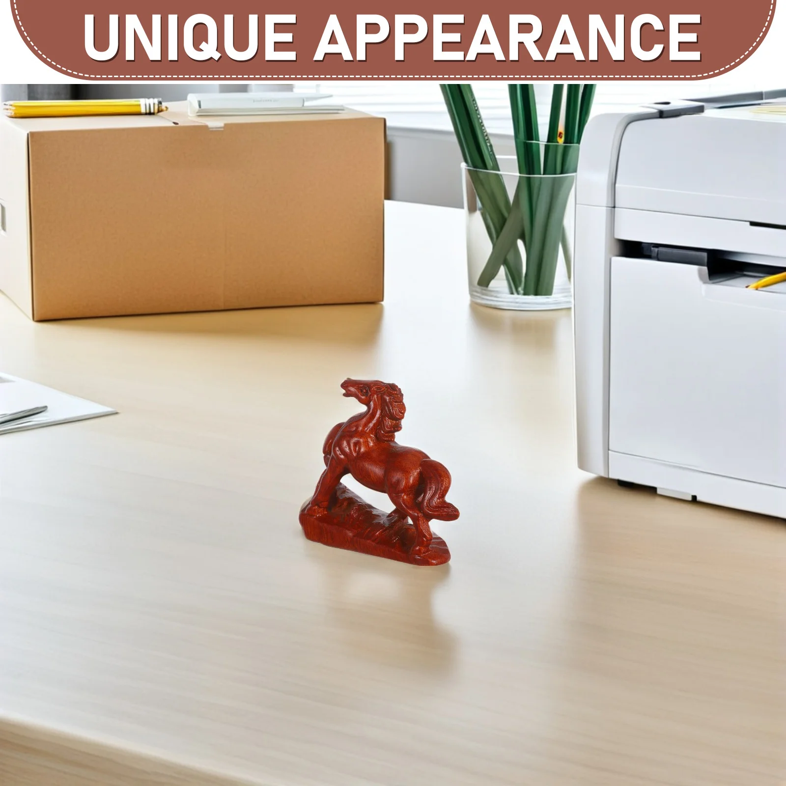 خشبية فنغ شوي تمثال حصان 8 سنتيمتر منحوتة يدويا خمر الحيوان النحت الصينية زودياك الشكل 2026 السنة الجديدة الديكور مكتب المنزل