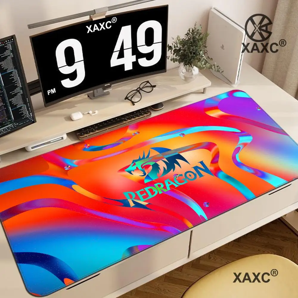 Alfombrilla de ratón R-Redragon, alfombrilla grande para teclado y ratón, alfombrilla de ratón de goma antideslizante para juegos, alfombrilla para ratón de ordenador portátil HYBXXC