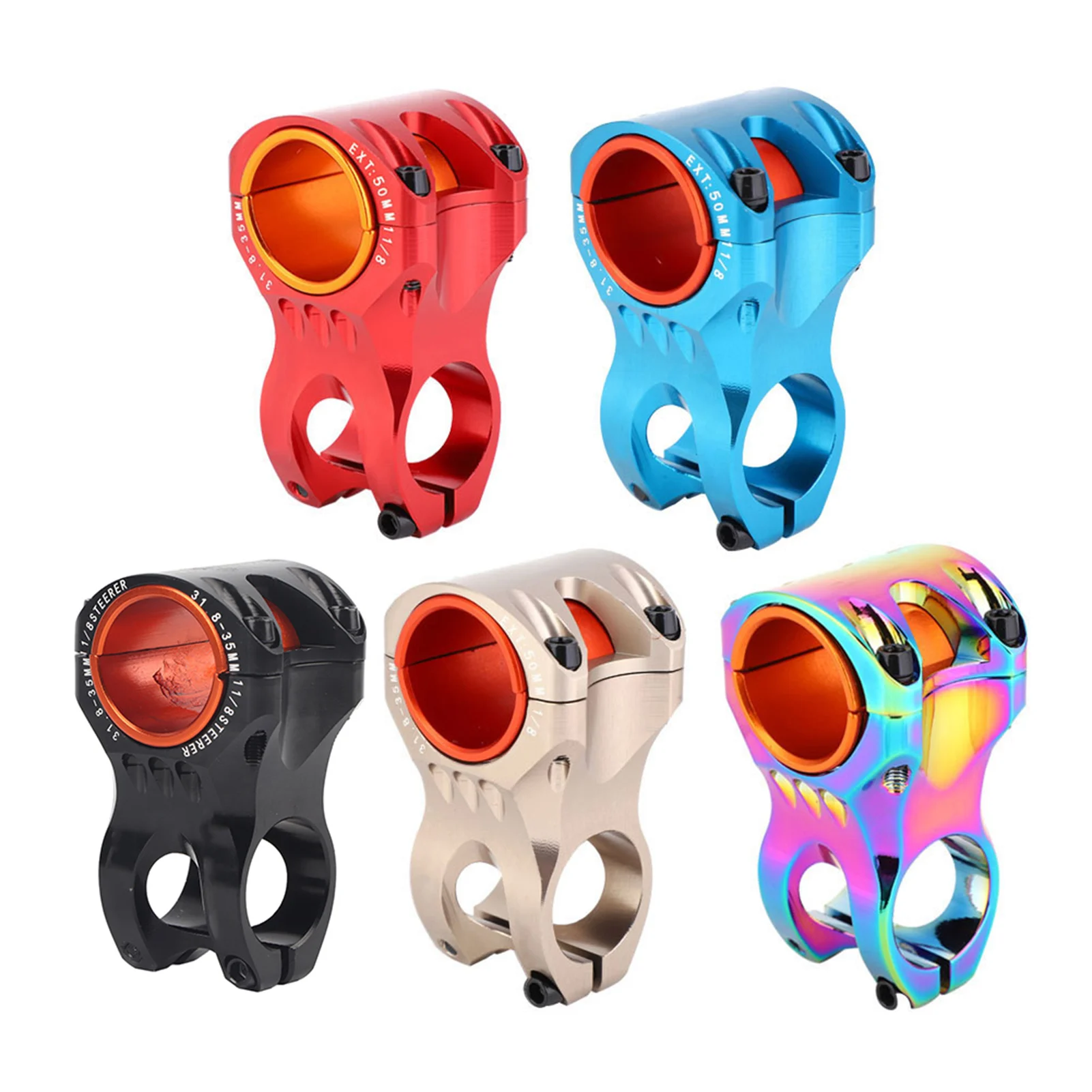 

Aluminium Alloy 35mm Short Handlebar Stem Bike 50*31.8/35MM High Strength 0 Degree Bike Handlebar Stem Short Handlebar Stem