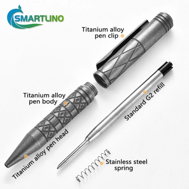 Imagem -04 - Multi-funcional Titanium Tactical Pen Self Defense Ballpoint Emergência Windows Breaker Suprimentos de Sobrevivência ao ar Livre