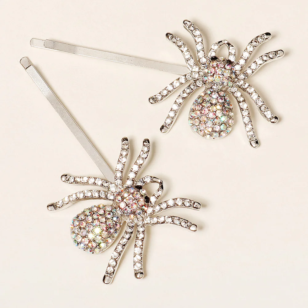 Halloween Spinne Haars pangen für Frauen Mädchen Pony Haarnadeln Strass Haars pangen Festival Prinzessin Haarschmuck Schmuck – Detail 17