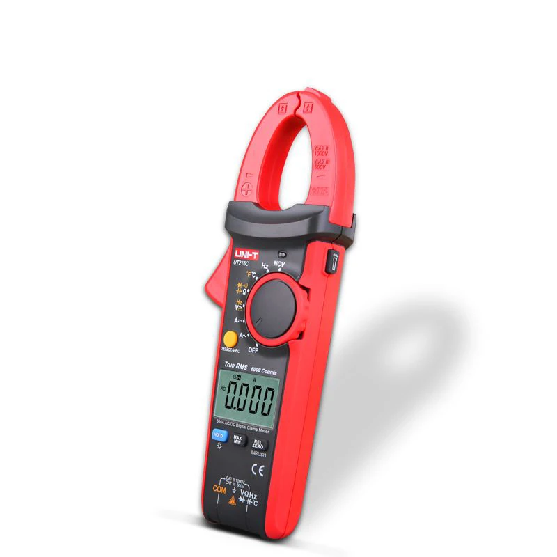 u ni-t Digital Clamp Meter UT216C 600A True RMS Voltage Frequency Resistance Capacitance Temperature Continuity Diode Tester - view 3
