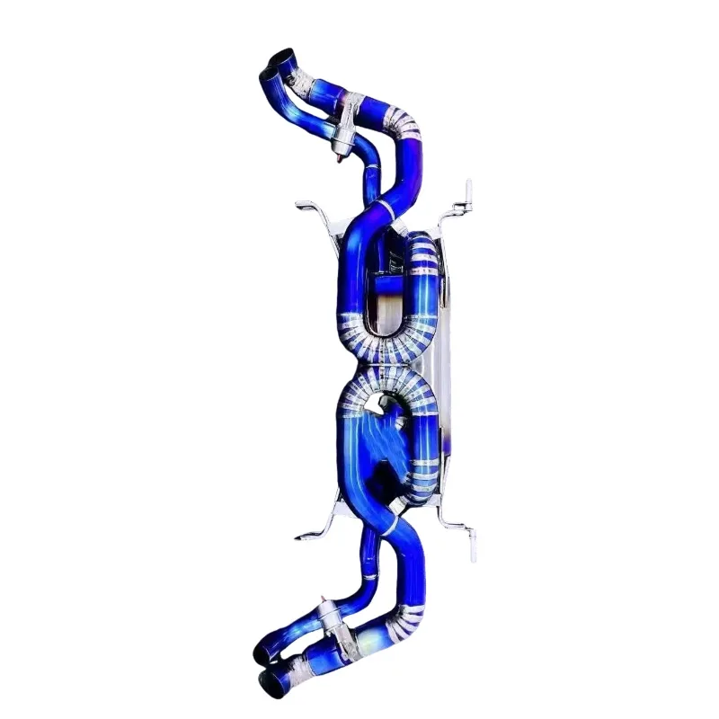 Exhaust for Audi R8 Titanium Alloy Tail Section Muffler Valved Axle Back Exhaust Rear Section