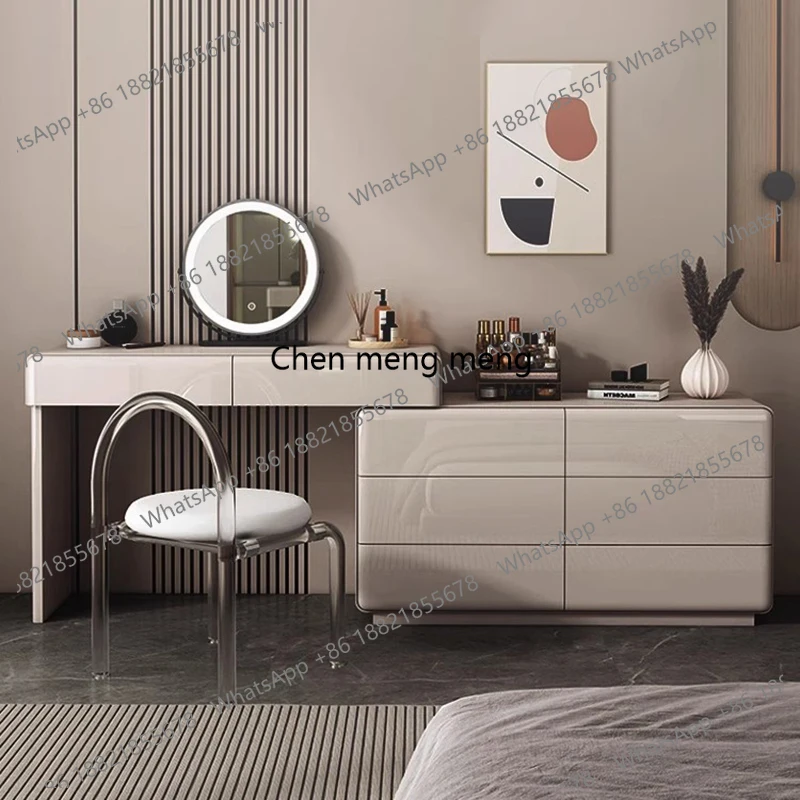 

Cabinet Bedroom Vanity Table Modern Bedside Closets Study Dressing Table Cosmetics Wood Cheap Penteadeira Postmodern Furniture