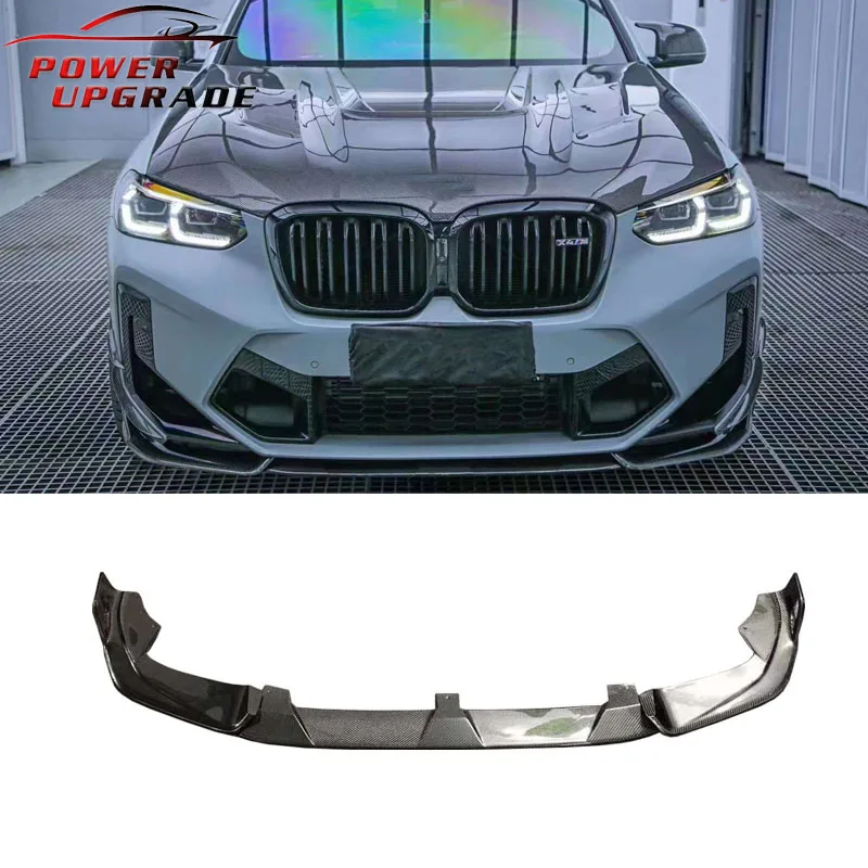 

For BMW X4M F98 X3M F97 LCI 2022 Carbon Fiber Front Lip Front bumper Body Kit Retrofit Accessories